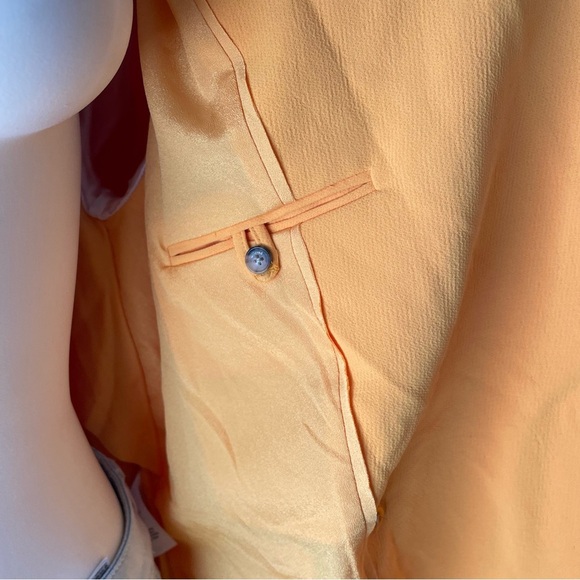 Wilfred Cherrelle Blazer Jacket Yellow Double Breasted Oversized Size Large - Picture 7 of 11